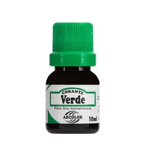 CORANTE LIQUIDO VERDE 10ML. - ARCOLOR