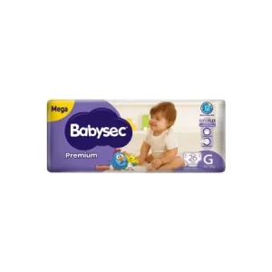 FRALDA BABYSEC PREMIUM MEGA G C/26