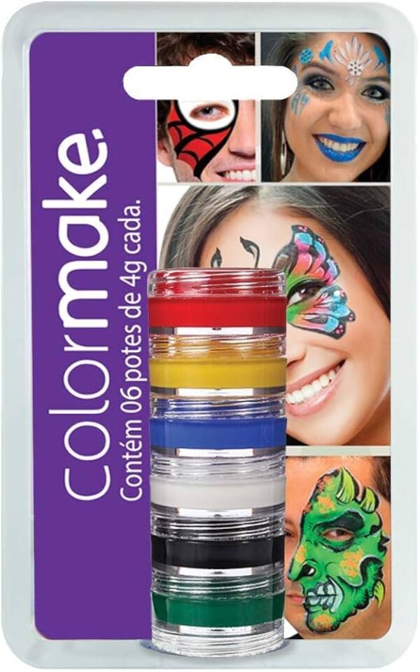 PINTURA FACIAL CREMOSA 6 CORES
