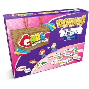 DOMINO ANIMAISEMMADEIRA 28PCS - CARLU