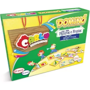 DOMINO FIGURAS/FRUTASEMMADEIRA 28PC - CARLU