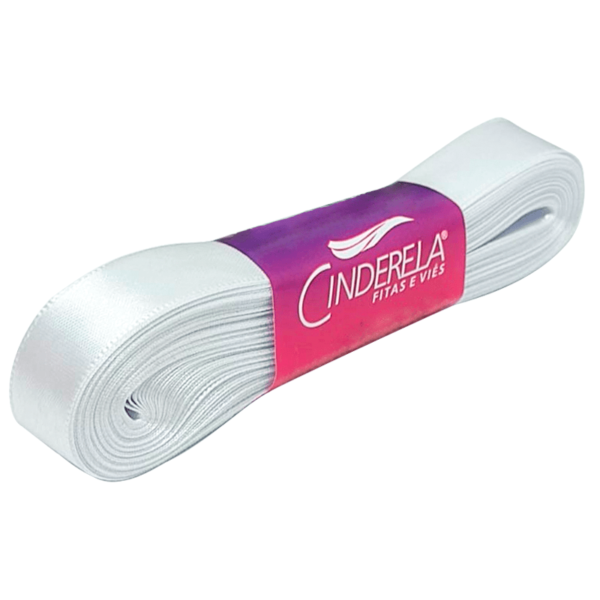 FITA DE CETIM 15 MM X 10 M PRATA - CINDERELA